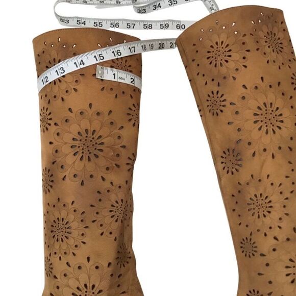 ANTHROPOLOGIE Bohemian Boots, , Suede, Tan, Size 7.5 (EU) 38 - Picture 6 of 13